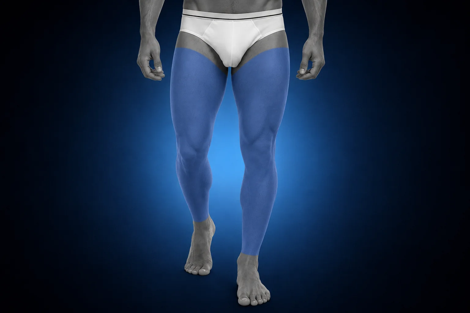Full Legs Laser Hair Removal for Men